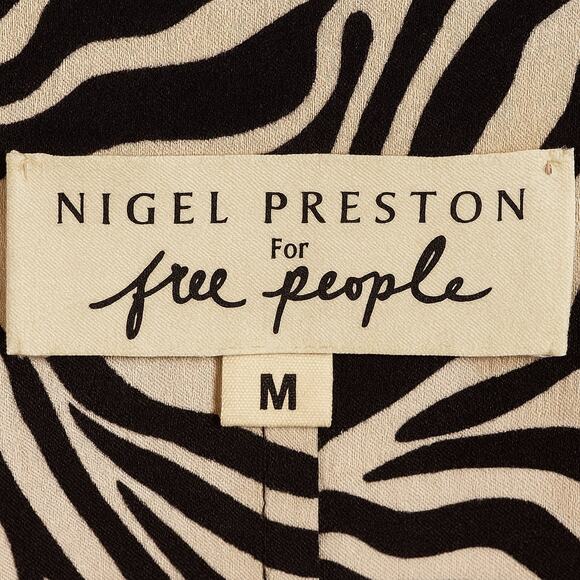 Free People Nigel Preston Side Tie Zebra Pants - Picture 7 of 8